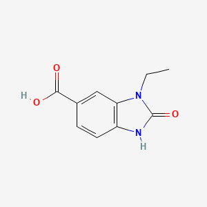 molecular formula C10H10N2O3 B2837896 3-ethyl-2-oxo-2,3-dihydro-1H-1,3-benzodiazole-5-carboxylic acid CAS No. 1547093-99-1