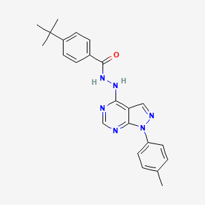 4-tert-butyl-N'-[1-(4-methylphenyl)-1H-pyrazolo[3,4-d]pyrimidin-4-yl]benzohydrazide