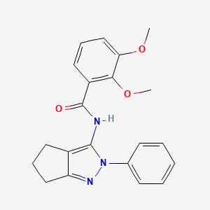 2,3-dimethoxy-N-(2-phenyl-2,4,5,6-tetrahydrocyclopenta[c]pyrazol-3-yl)benzamide