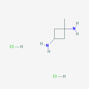 molecular formula C5H14Cl2N2 B2837922 cis-1-Methylcyclobutane-1,3-diamine dihydrochloride CAS No. 2580231-73-6