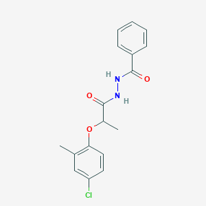 molecular formula C17H17ClN2O3 B2837925 N'-[2-(4-chloro-2-methylphenoxy)propanoyl]benzohydrazide CAS No. 13791-45-2