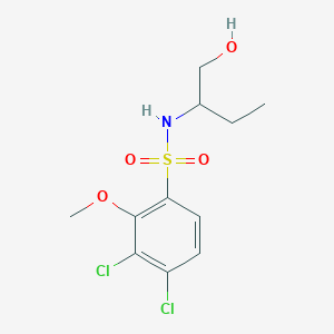 [(3,4-Dichloro-2-methoxyphenyl)sulfonyl](1-ethyl-2-hydroxyethyl)amine