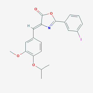 molecular formula C20H18INO4 B283793 2-(3-iodophenyl)-4-(4-isopropoxy-3-methoxybenzylidene)-1,3-oxazol-5(4H)-one 