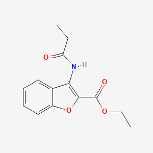 Ethyl 3-propionamidobenzofuran-2-carboxylate