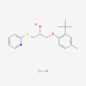 1-(2-(Tert-butyl)-4-methylphenoxy)-3-(pyridin-2-ylthio)propan-2-ol hydrochloride