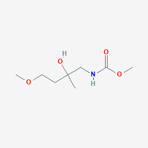 molecular formula C8H17NO4 B2837938 Methyl N-(2-hydroxy-4-methoxy-2-methylbutyl)carbamate CAS No. 1702812-04-1