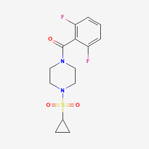 (4-(Cyclopropylsulfonyl)piperazin-1-yl)(2,6-difluorophenyl)methanone