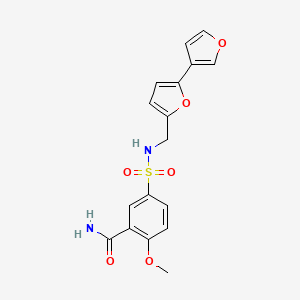 5-(N-([2,3'-bifuran]-5-ylmethyl)sulfamoyl)-2-methoxybenzamide