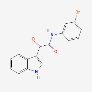 N-(3-bromophenyl)-2-(2-methyl-1H-indol-3-yl)-2-oxoacetamide