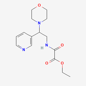 molecular formula C15H21N3O4 B2837969 Ethyl 2-((2-morpholino-2-(pyridin-3-yl)ethyl)amino)-2-oxoacetate CAS No. 1207047-06-0