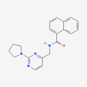 N-((2-(pyrrolidin-1-yl)pyrimidin-4-yl)methyl)-1-naphthamide