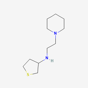 N-(2-piperidin-1-ylethyl)thiolan-3-amine