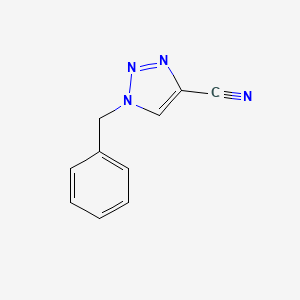 molecular formula C10H8N4 B2837986 1-苄基-1H-1,2,3-三唑-4-碳腈 CAS No. 202003-07-4