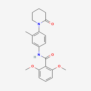 2,6-dimethoxy-N-(3-methyl-4-(2-oxopiperidin-1-yl)phenyl)benzamide