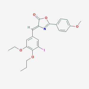 4-(3-ethoxy-5-iodo-4-propoxybenzylidene)-2-(4-methoxyphenyl)-1,3-oxazol-5(4H)-one