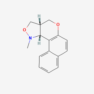 molecular formula C15H15NO2 B2838001 1-methyl-1,3a,4,11c-tetrahydro-3H-benzo[5,6]chromeno[4,3-c]isoxazole CAS No. 28082-15-7