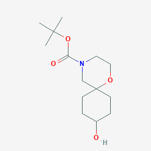 Tert-butyl 9-hydroxy-1-oxa-4-azaspiro[5.5]undecane-4-carboxylate