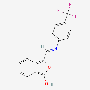 3-{[4-(trifluoromethyl)anilino]methylene}-2-benzofuran-1(3H)-one