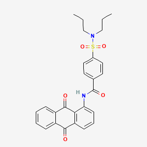 N-(9,10-dioxo-9,10-dihydroanthracen-1-yl)-4-(dipropylsulfamoyl)benzamide