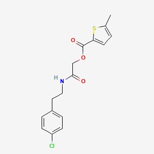 [2-[2-(4-Chlorophenyl)ethylamino]-2-oxoethyl] 5-methylthiophene-2-carboxylate