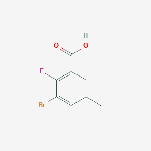 molecular formula C8H6BrFO2 B2838014 3-Bromo-2-fluoro-5-methylbenzoic acid CAS No. 72518-16-2