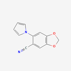 6-(1H-pyrrol-1-yl)-1,3-benzodioxole-5-carbonitrile