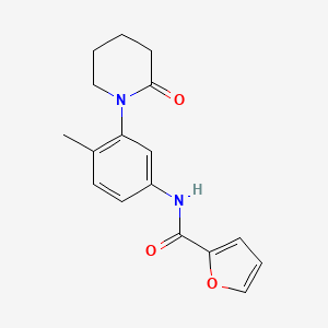 N-(4-methyl-3-(2-oxopiperidin-1-yl)phenyl)furan-2-carboxamide