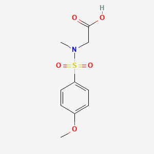 2-[(4-Methoxyphenyl)sulfonyl-methylamino]acetic acid