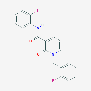 molecular formula C19H14F2N2O2 B2838034 1-(2-fluorobenzyl)-N-(2-fluorophenyl)-2-oxo-1,2-dihydropyridine-3-carboxamide CAS No. 946378-64-9