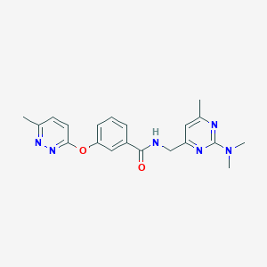 N-((2-(dimethylamino)-6-methylpyrimidin-4-yl)methyl)-3-((6-methylpyridazin-3-yl)oxy)benzamide