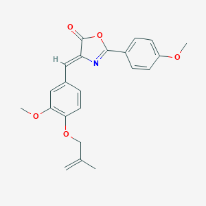 4-{3-methoxy-4-[(2-methyl-2-propenyl)oxy]benzylidene}-2-(4-methoxyphenyl)-1,3-oxazol-5(4H)-one