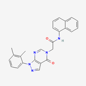 molecular formula C25H21N5O2 B2838051 2-(1-(2,3-二甲基苯基)-4-氧代-1H-吡唑并[3,4-d]嘧啶-5(4H)-基)-N-(萘-1-基)乙酰胺 CAS No. 895021-57-5