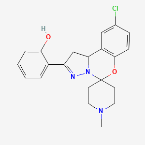 2-(9-Chloro-1'-methyl-1,10b-dihydrospiro[benzo[e]pyrazolo[1,5-c][1,3]oxazine-5,4'-piperidin]-2-yl)phenol