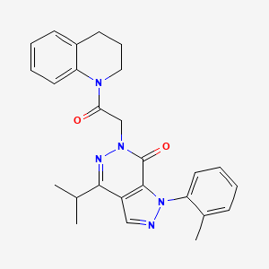 6-(2-(3,4-dihydroquinolin-1(2H)-yl)-2-oxoethyl)-4-isopropyl-1-(o-tolyl)-1H-pyrazolo[3,4-d]pyridazin-7(6H)-one
