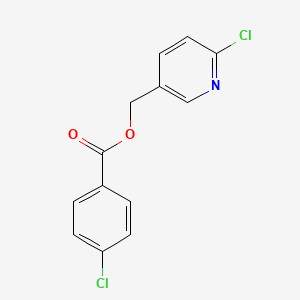 molecular formula C13H9Cl2NO2 B2838065 (6-Chloropyridin-3-yl)methyl 4-chlorobenzoate CAS No. 400077-01-2