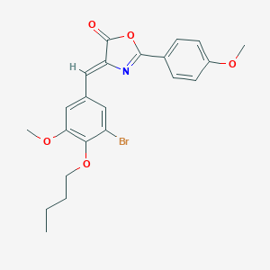 4-(3-bromo-4-butoxy-5-methoxybenzylidene)-2-(4-methoxyphenyl)-1,3-oxazol-5(4H)-one