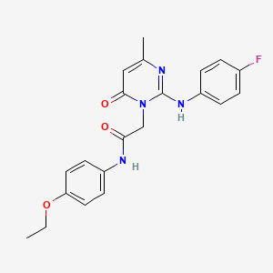 N-(4-ethoxyphenyl)-2-{2-[(4-fluorophenyl)amino]-4-methyl-6-oxo-1,6-dihydropyrimidin-1-yl}acetamide