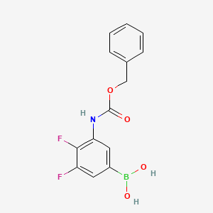 (3-(((Benzyloxy)carbonyl)amino)-4,5-difluorophenyl)boronic acid