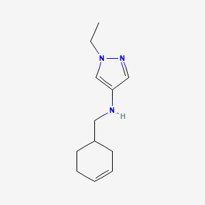 molecular formula C12H19N3 B2838085 N-[(cyclohex-3-en-1-yl)methyl]-1-ethyl-1H-pyrazol-4-amine CAS No. 1153045-91-0