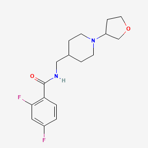2,4-difluoro-N-((1-(tetrahydrofuran-3-yl)piperidin-4-yl)methyl)benzamide