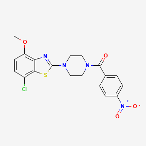 (4-(7-Chloro-4-methoxybenzo[d]thiazol-2-yl)piperazin-1-yl)(4-nitrophenyl)methanone