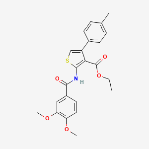 Ethyl 2-[(3,4-dimethoxybenzoyl)amino]-4-(4-methylphenyl)thiophene-3-carboxylate