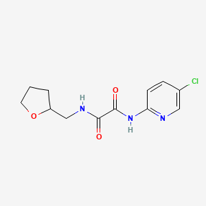 molecular formula C12H14ClN3O3 B2838120 N1-(5-氯吡啶-2-基)-N2-((四氢呋喃-2-基)甲基)草酰胺 CAS No. 920233-83-6