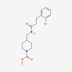 Methyl 4-((3-(2-bromophenyl)propanamido)methyl)piperidine-1-carboxylate