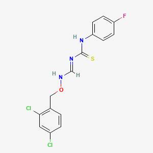 N-({[(2,4-dichlorobenzyl)oxy]imino}methyl)-N'-(4-fluorophenyl)thiourea