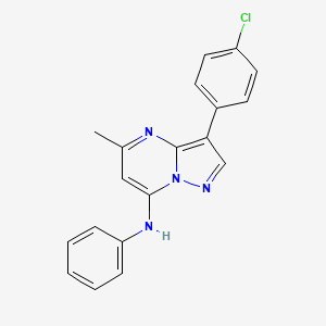 3-(4-chlorophenyl)-5-methyl-N-phenylpyrazolo[1,5-a]pyrimidin-7-amine