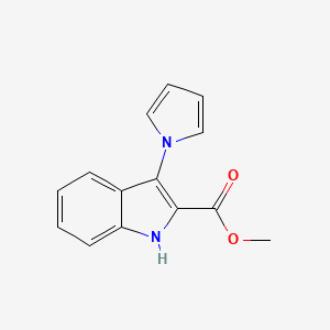 methyl 3-(1H-pyrrol-1-yl)-1H-indole-2-carboxylate