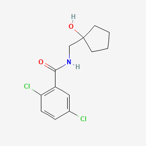 2,5-dichloro-N-((1-hydroxycyclopentyl)methyl)benzamide