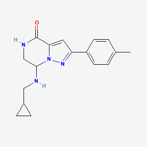 7-[(cyclopropylmethyl)amino]-2-(4-methylphenyl)-6,7-dihydropyrazolo[1,5-a]pyrazin-4(5H)-one
