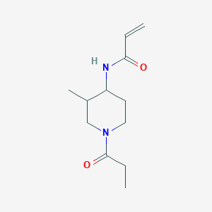 N-(3-Methyl-1-propanoylpiperidin-4-yl)prop-2-enamide